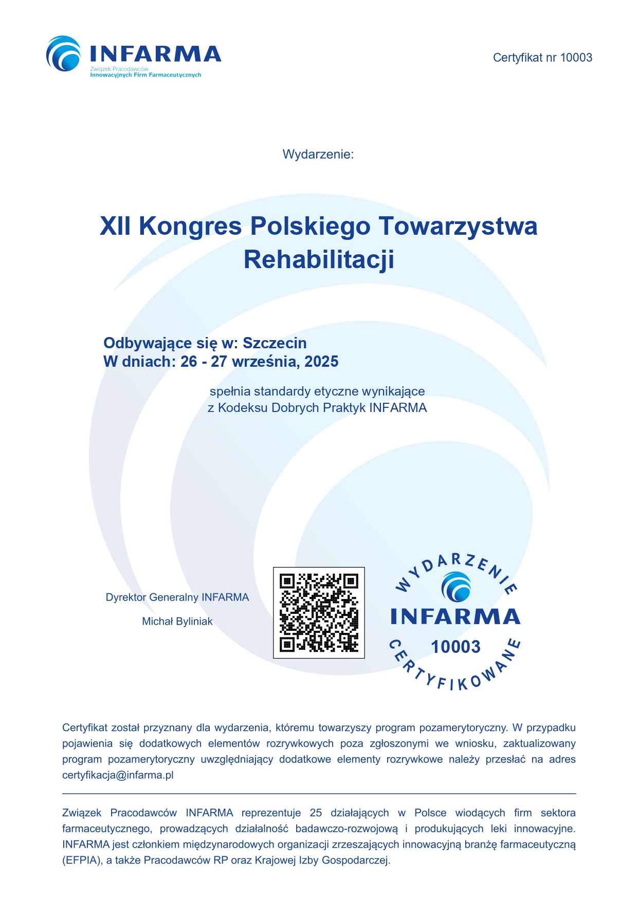 INFARMA_Certyfikat_10003 - XII Kongres PTReh_page-0001